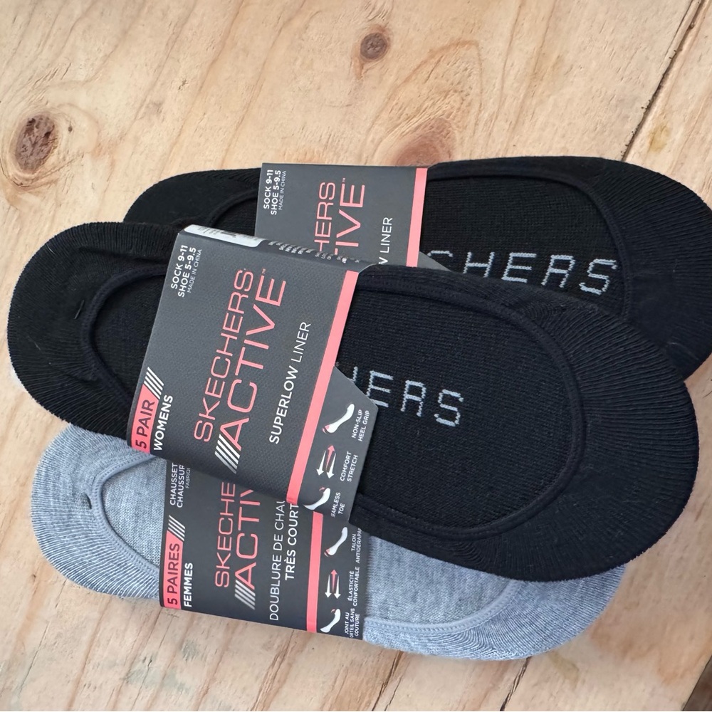 Skechers Active  SUPER LOW No Show Ped Socks 1 Pack